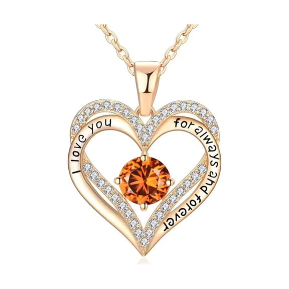 NICKSUN Birthday Gifts for Women, Necklace for Women, Mom Birthday Valentines Mothers Day Gifts, Girlfriend Necklaces, Daughter Heart Jewel, Anniversary for Her