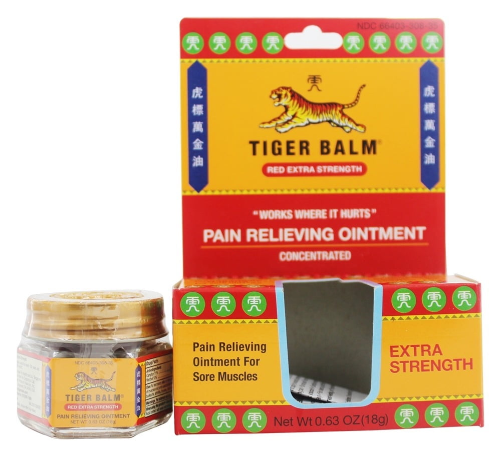 Tiger Balm - Extra Strength Pain Relieving Ointment Concentrated - 0.63