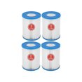 thumbnail image 1 of 4 Pcs Cartouches de Filtre pour Pompe de Piscine pour Filtres Bestway Type II, 1 of 4