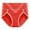 Red, variant on fatyb Women's High Waist Panties Cotton Underwear Full Coverage Briefs Stretch Soft Ladies Underpants