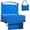 Blue-1, variant on Stadium Seats with Back Support and Cushion Thick Padded Bleacher Chairs with Shoulder Strap, Portable Folding Stadium Seat Chair for Bleachers Includes Cup Holder and Side Pocket, Gray