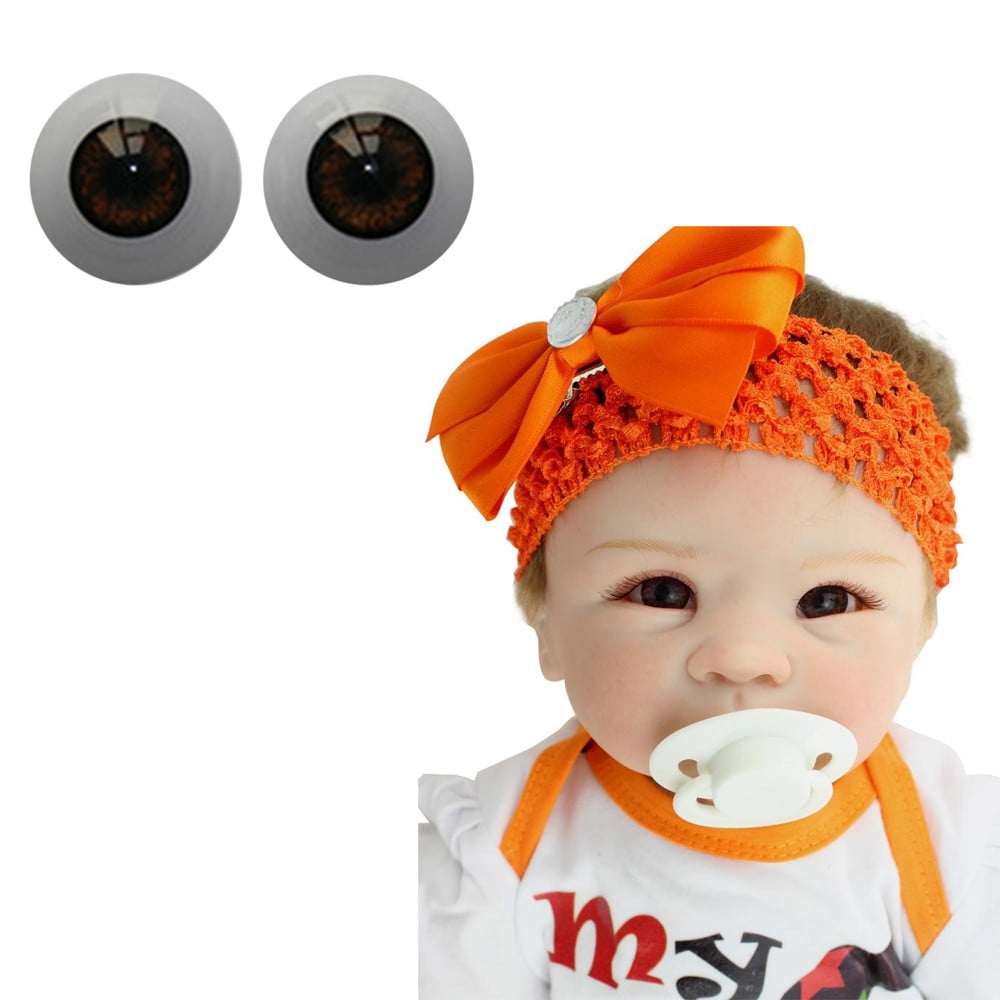 Half Round Acrylic Doll Accessories 22mm Eyeball For Reborn Baby BJD OOAK Doll 