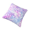 thumbnail image 3 of YFYANG Square Decorative Throw Pillow Case (Without Pillow Insert), Pink Paisley Pattern Bedroom Sofa Car Cushion Cover, 12"x12", 3 of 9