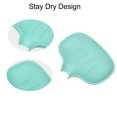 thumbnail image 4 of Soap Dish Soap Cleaning Storage Keep Soap Dry for Home Bathroom Kitchen Silicone Green 14.5x11.3cm, 4 of 7