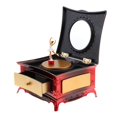 thumbnail image 2 of destyer Music Jewelry Box with Musical Jewelry Drawer Jewelry Storage Case Storage Case with Dancing Girl Red, 2 of 9