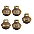 thumbnail image 1 of Artistic Handcrafted Longevity Bell Pendant DIY Craft Kit Copper Material Findings For Jewelry Enthusiasts Multicolor, 1 of 4