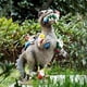 thumbnail image 3 of Dinosaur Eating Gnomes Garden Statue Outdoor Resin Decorative Ornaments for Lawn Courtyards, 3 of 5