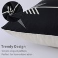 thumbnail image 4 of Juego de 4 fundas de almohada geométricas de 45 x 45 cm - Funda de cojín con diseño moderno (negro) Vhermosa BST3053949, 4 of 6