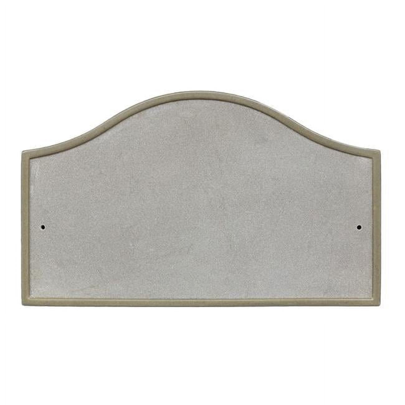 Verona Serpentine Crushed Stone Address Plaque in Sandstone Color