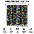 thumbnail image 2 of Blackout Kids Curtains,Black Cartoon Colorful Dinosaurs Plants Pattern Childrens Insulated Curtains Set Of 2,Bedroom Essentials,Toddler Room Decor 42"x84", 2 of 5