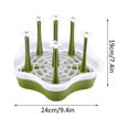 thumbnail image 2 of Countertop Drying Rack，Drain Rack Water Bottle Drainer，Practical Kitchen Tool PP Drying Holder With The Flowers Shaped, 2 of 4