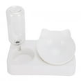 thumbnail image 1 of Comedero doble para mascotas, botella de agua ajustable a 15° con inclinación y protección para el cuello, cuenco para perros y gatos, 1 of 11
