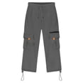 thumbnail image 4 of Gunia Kids Boys Sweatpants Joggers School Pants Casual Jogger Pants With Pockets Elastic Bottom Lined Warm Thickened Outdoor Sweatpants For Kids Athletic Pants Grey 9-10 Years, 4 of 5