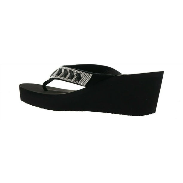 Yellow Box Yellow Box Belmac Leather Platform Thong Wedge Sandal Women's 663614