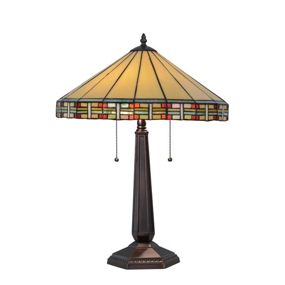 Meyda Tiffany 144960 Lighting, 24" Height, Finish: Mahogany Bronze