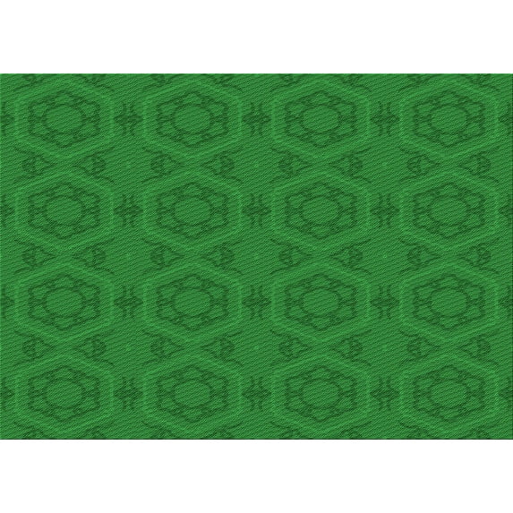 Ahgly Company Indoor Rectangle Patterned Green Area Rugs, 5' x 8'