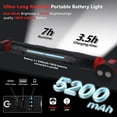 thumbnail image 4 of Kidsjoy LED Under Hood Work Light Bar, 3000LM Magnetic Rechargeable, 5200mAh Cordless for Automotive Repair, Black, 4 of 8