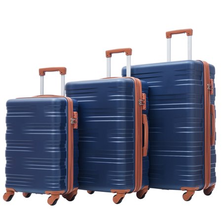 Hardshell Luggage Sets 3 Pcs Spinner Suitcase with TSA Lock Lightweight 20‘‘24‘‘28‘‘