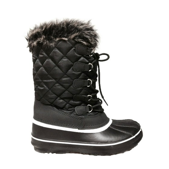OwnShoe - OwnShoe Aspen Waterproof Faux Fur Lace Up Nonslip Snow Boots ...