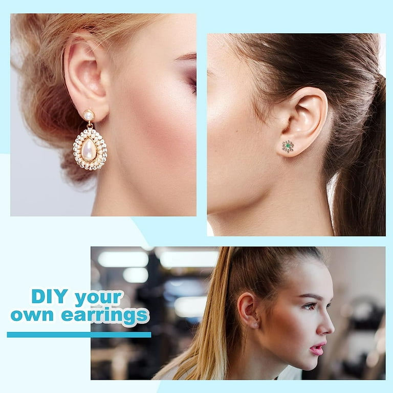 Empty earring studs best sale