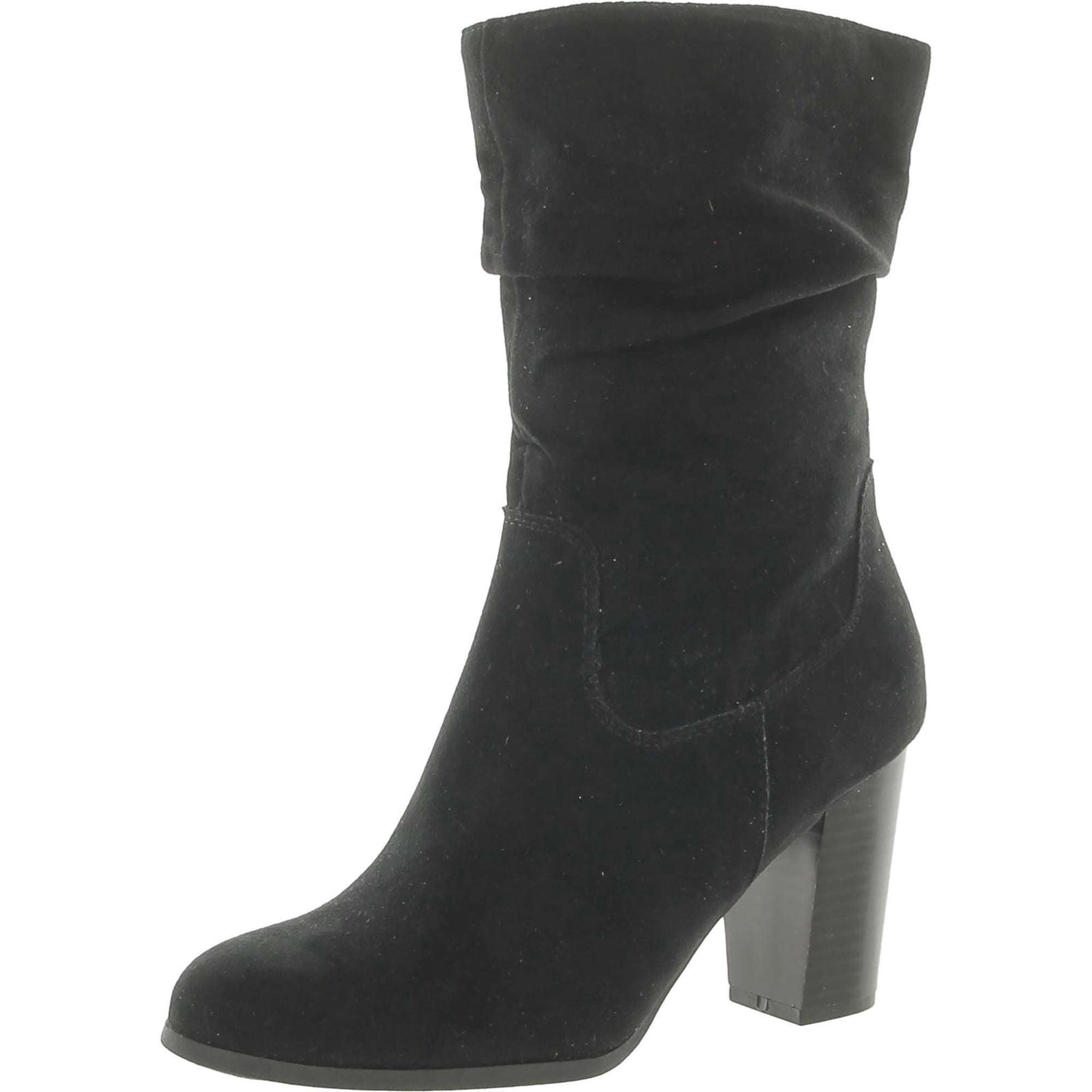 Style & Co. Womens Saraa Faux Suede Slouchy Mid-Calf Boots
