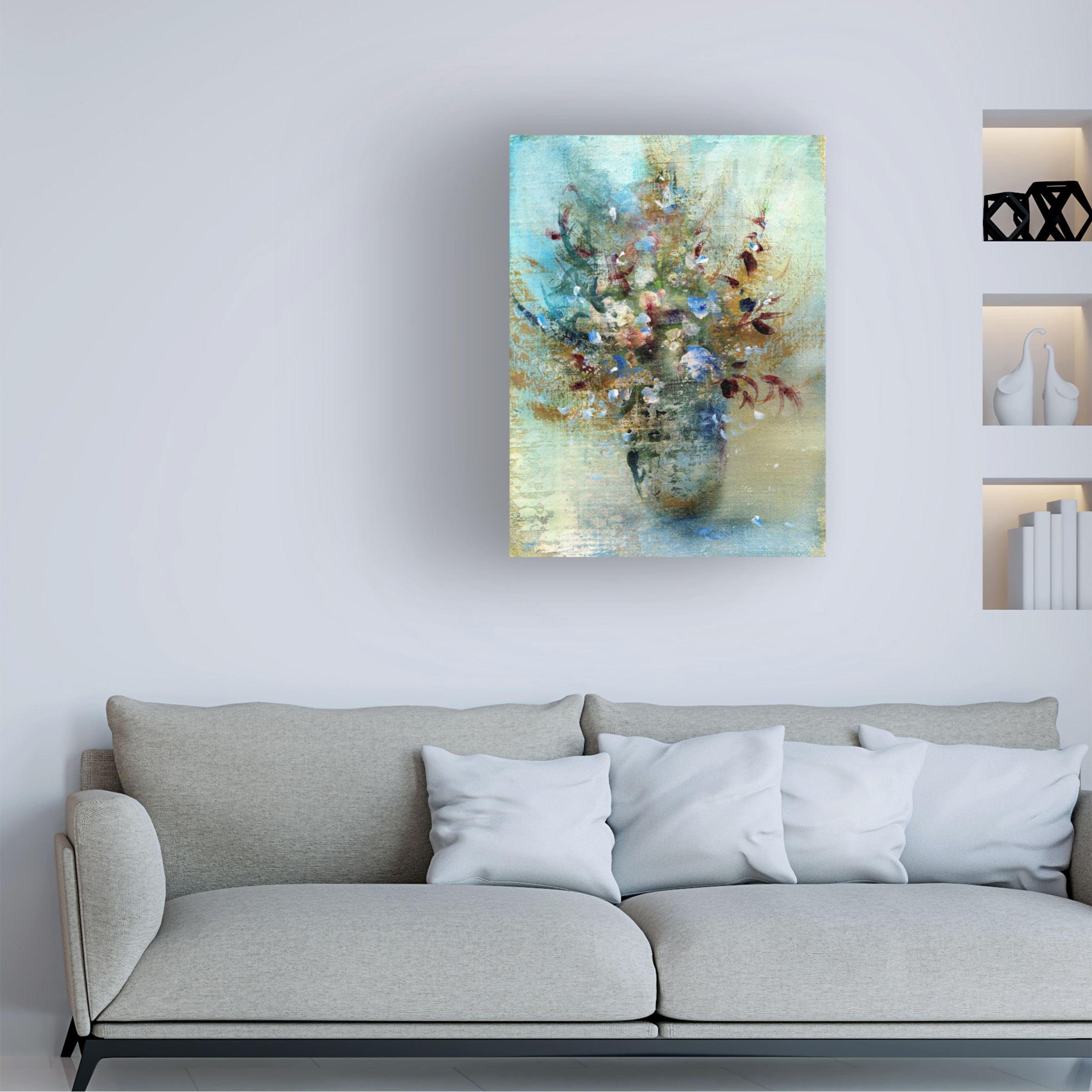 RUNA 'Bouquet Of Flowers 1' Canvas Art