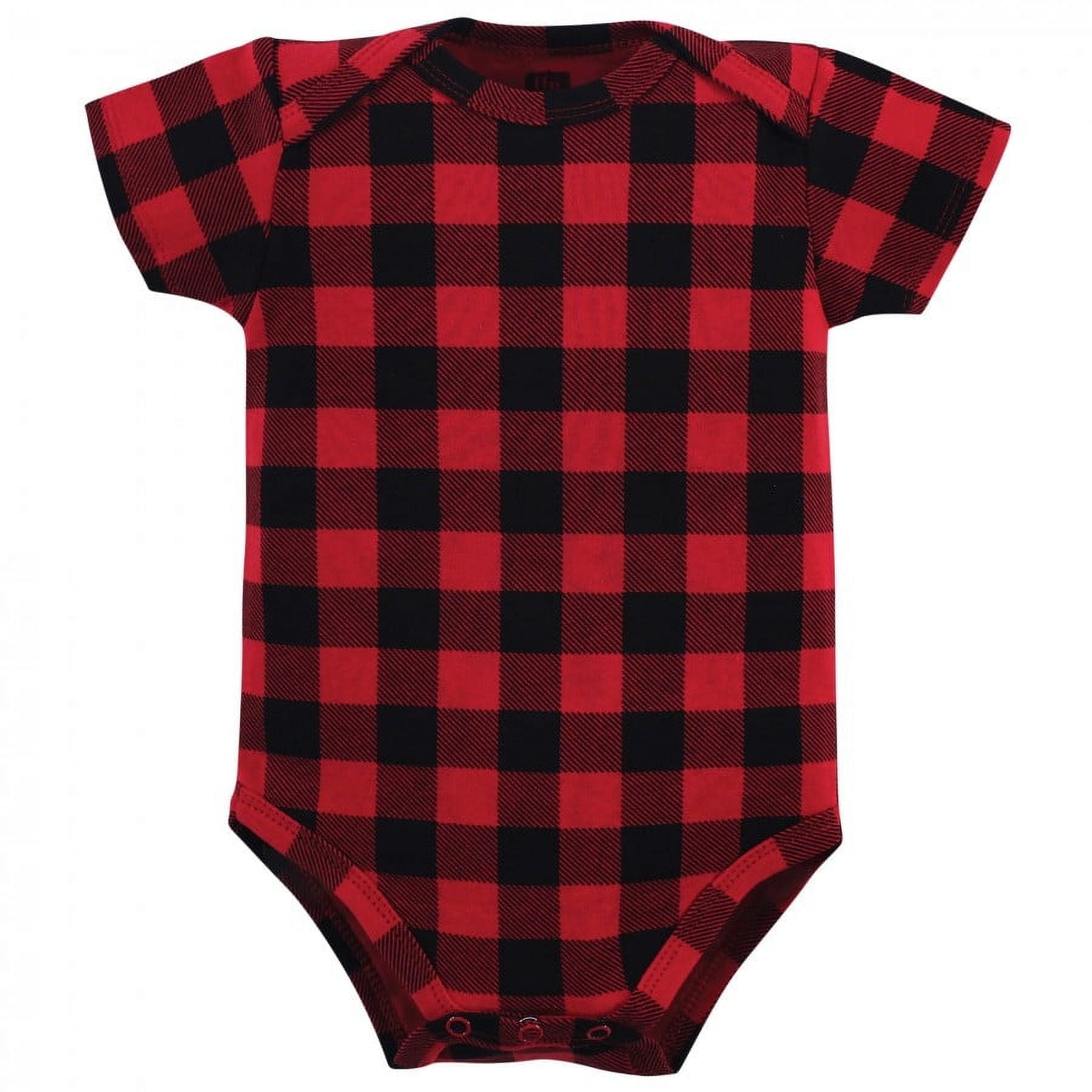 Hudson Baby Short Sleeve Bodysuits, 5-Pack, Newborn- 24 Months