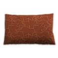 thumbnail image 1 of Ahgly Company Patterned Outdoor Rectangular Orange Red Orange Lumbar Throw Pillow, 13 inch by 19 inch, 1 of 5