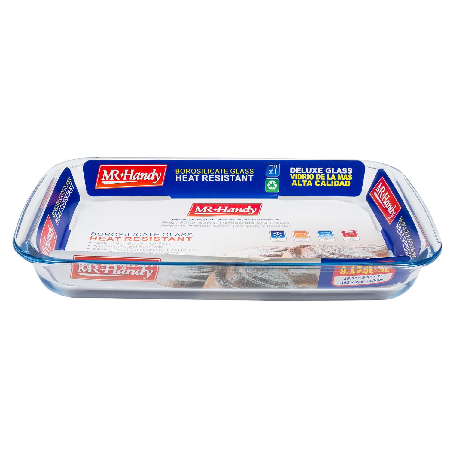 Rectangular Glass Baking Dish 3.2qt. (3 L) Casserole Dish Lasagna Dish
