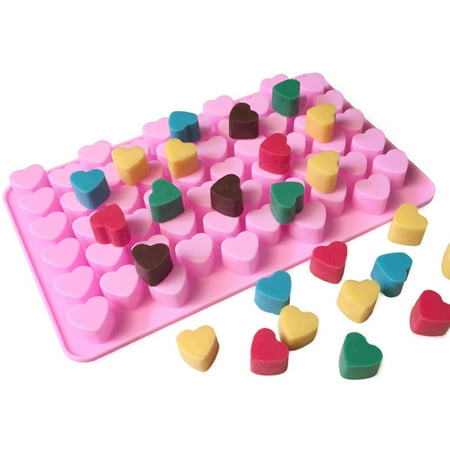 

Mini Heart Mold Silicone Ice Cube Tray DIY Chocolate Fondant Mould 3D Pastry