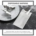thumbnail image 5 of HONITANO 50Pcs White Paper Napkins for Banquet and Travelling with Disposable Decorative Feature, 5 of 8