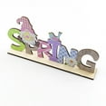thumbnail image 3 of Bouanq Easter Decorations, Wooden Easter Desktop Decoration Letter Tabletop Sign Ornaments Easter Table Decoration for Home Office Easter Party, 3 of 5