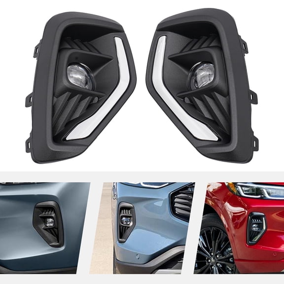 Miumaeov For 2023 Ford Escape Pair Front Bumper Fog Lights LED Lamps w/Cover & Wire Harness