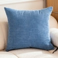 thumbnail image 2 of AUQ Pillow Covers Small and Smooth Metal Zipper Waterproof Throw Pillow Covers Nordic Style with Corn Kernel Texture Waterproof Pillow Protector 18x18in,Light Blue, 2 of 4