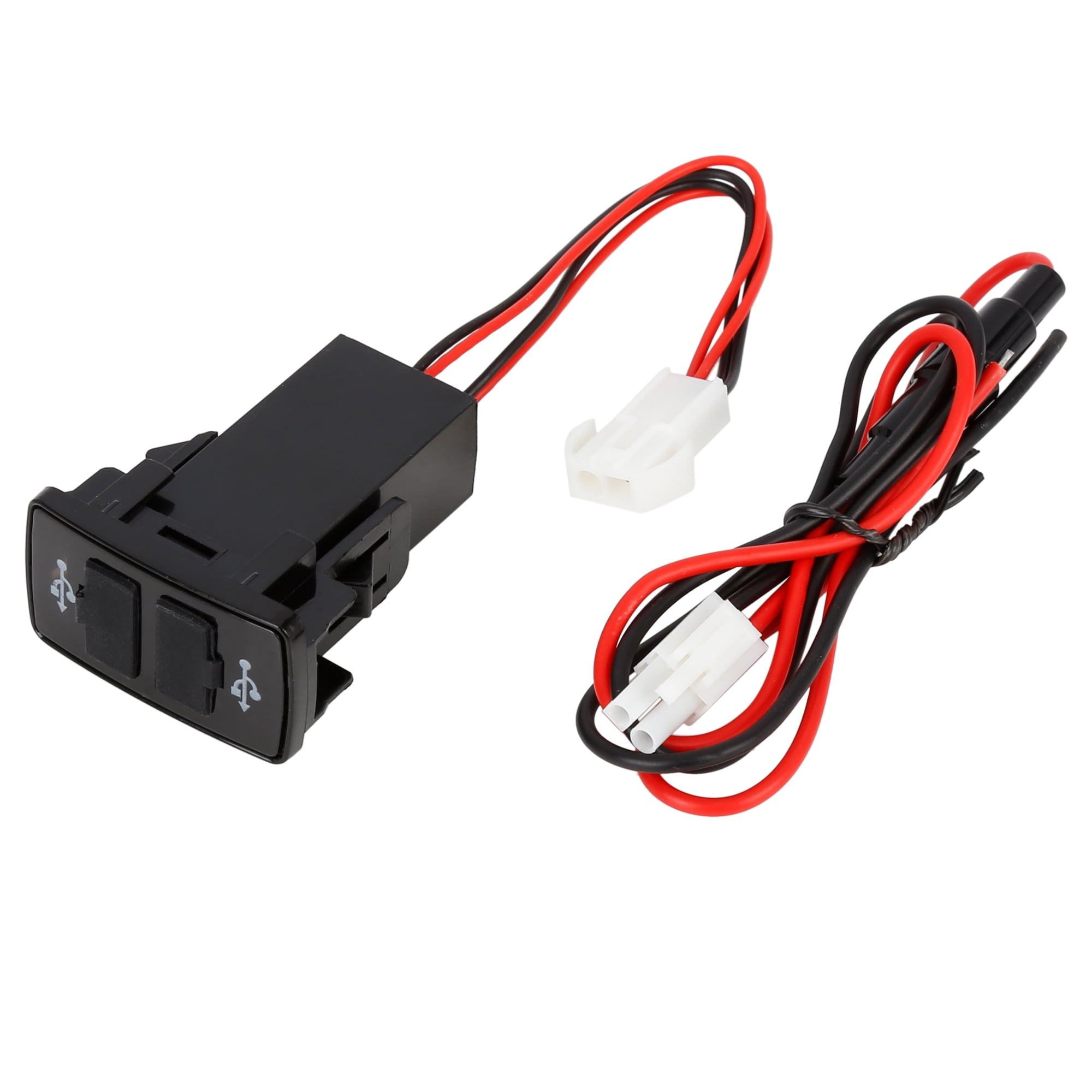 Dual USB Port Charger Socket Switch 2.1A Light for Honda - Walmart.com