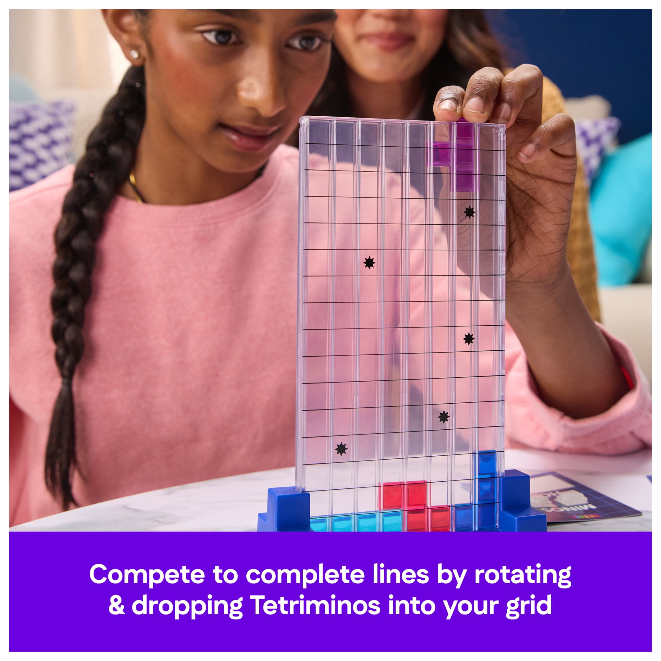 Spin Master Games, Tetris: The Board Game, Multiplayer Head-to-Head Challenge, 2-4 Players, for Ages 8 and up
