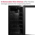 thumbnail image 6 of Frigidaire Gallery 15" Beverage Refrigerator with Glass Door, Holds 115 Cans or 30 Bottles, Built in or Freestanding Under Counter Beverage Fridge with LED Light, 6 of 13