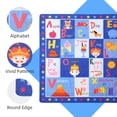 thumbnail image 4 of Homore Kids Learning Rugs Collection, Light Blue Kids Play Rugs ABC Numbers Shapes Educational Area Rug 35"x 59", 4 of 10