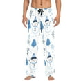 thumbnail image 7 of FORMRS Mens Pajama Pants with Pockets Sleepwear Lounge Bottoms Sizes S-2XL, Simple Cartoon Snowmen, 7 of 7