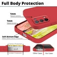 thumbnail image 5 of Compatible with Oppo A54 5G Case Shockproof Ultra Slim Oppo A54 5G Case for Women Men Silicone Liquid Soft Anti-Scratch Protective Case (Red), 5 of 14