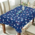 thumbnail image 3 of Coolnut Rectangle Table Cloth Shining Star Tablecloth Waterproof Anti-Shrink Soft and Wrinkle Resistant Decorative Fabric Table Cover for Outdoor Picnic/Kitchen Dining 60x90In, 3 of 7
