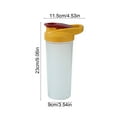 thumbnail image 3 of Btomtd 27oz Protein Shaker Bottle, Handheld Mixing Cup with Measurement Scale, Fitness Sports Water Bottle for Shakes and Powder Drinks, Household Water Cup and Mug, Yellow, 3 of 6