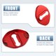 thumbnail image 3 of 4 Uds. Cubiertas de pestillos de cerradura de puerta de coche Protector de cerradura de puerta de acero inoxidable para Suzuki Vitara 2016-2020 rojo Unique Bargains protectores de entrada de puerta automotriz, 3 of 5