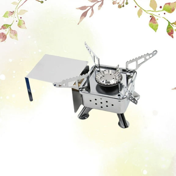 CIMAXIC Outdoor Cooking Stove Camping Stove Stainless Steel 1Set for Outdoor Equipment