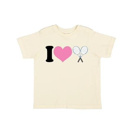 

Inktastic I Heart Tennis Sports Gift Toddler Boy or Toddler Girl T-Shirt