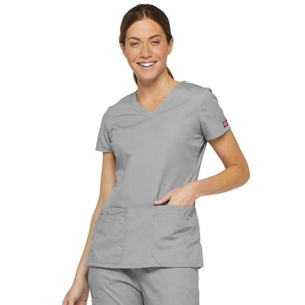 Dickies Dickies EDS Signature Scrubs Top for Women VNeck 85906, M