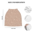 thumbnail image 6 of Fotbe Beige Sparkling Glitter Pattern Car Seat Covers for Babies, Nursing Breastfeeding Cover Infant Carseat Canopy, Soft Stretchy Carrier Cover, 6 of 9