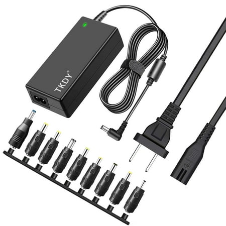 TKDY 19V 3.42A Laptop Charger Power Cord (Black), 110-240V AC to DC 19 Volt 3.16A 2.37A 2.1A Universal AC Adapter, Fit for 19Vdc Gateway Acer Asus Toshiba HP Notebook LG Samsung Monitor JBL Speaker