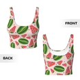 thumbnail image 5 of Naloa Watermelon Sports Bras for Women, High Support Bra with Removable Pads, Comfortable - XX-Large, 5 of 9