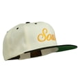 thumbnail image 5 of Soul Embroidered Snapback Cap - Natural Black OSFM, 5 of 5